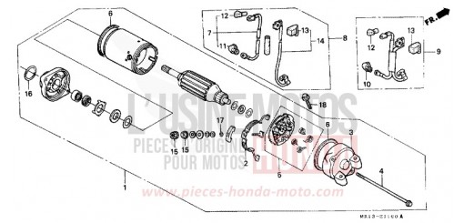 STARTING MOTOR VT600CN de 1992
